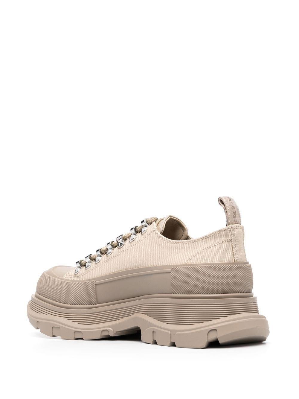 Tread Slick Lace-up Sneakers In Beige Product Image