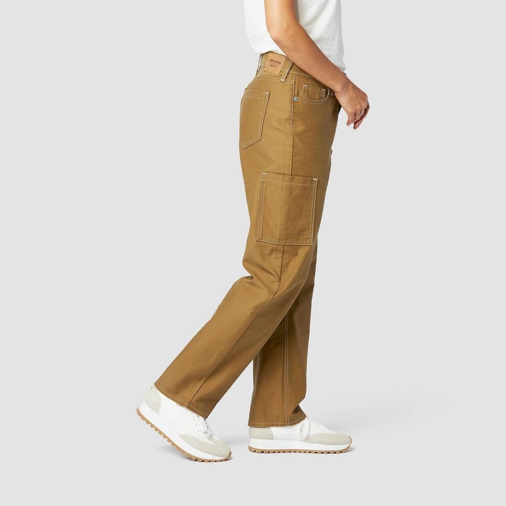 DENIZEN from Levis Womens Mid-Rise 90s Loose Straight Jeans - Golden Hour 2 Product Image