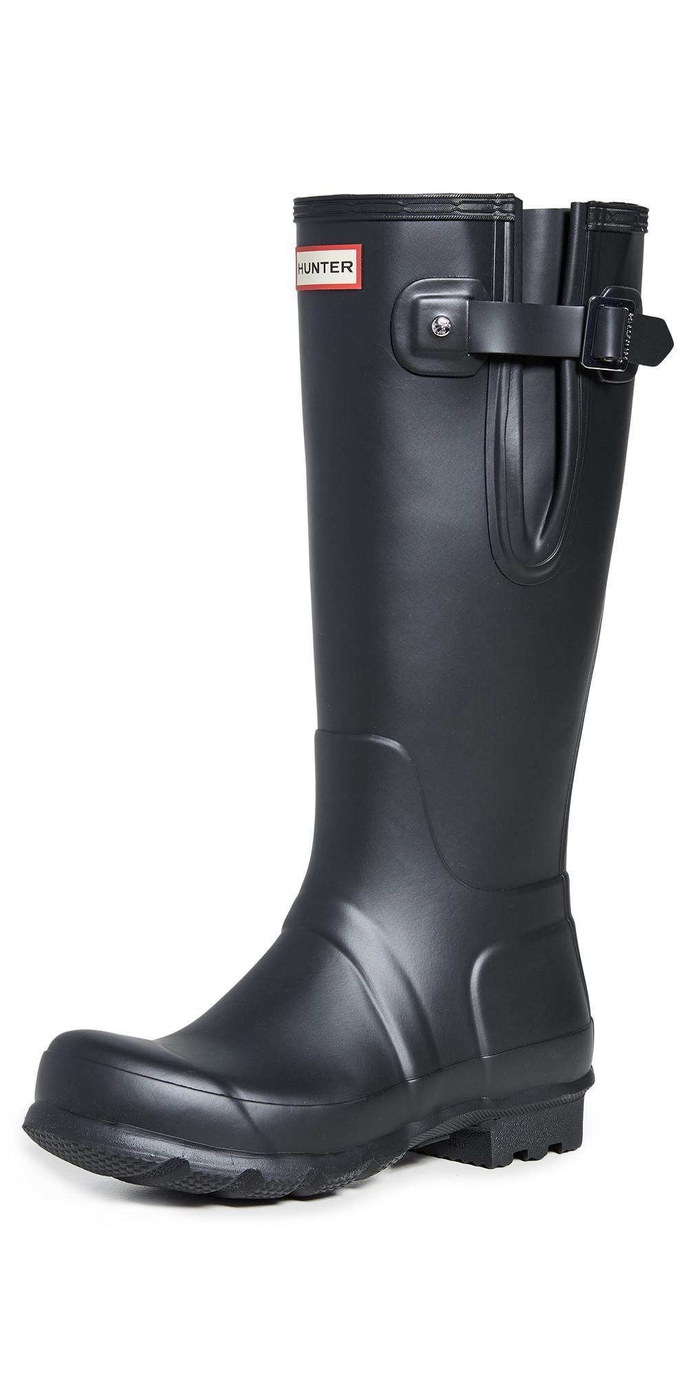 Hunter Original Side Adjustable (Black) Men's Boots Product Image