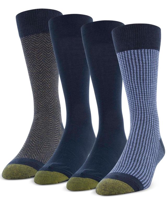 Gold Toe Mens 4-Pack Casual Classic Crew Socks Product Image