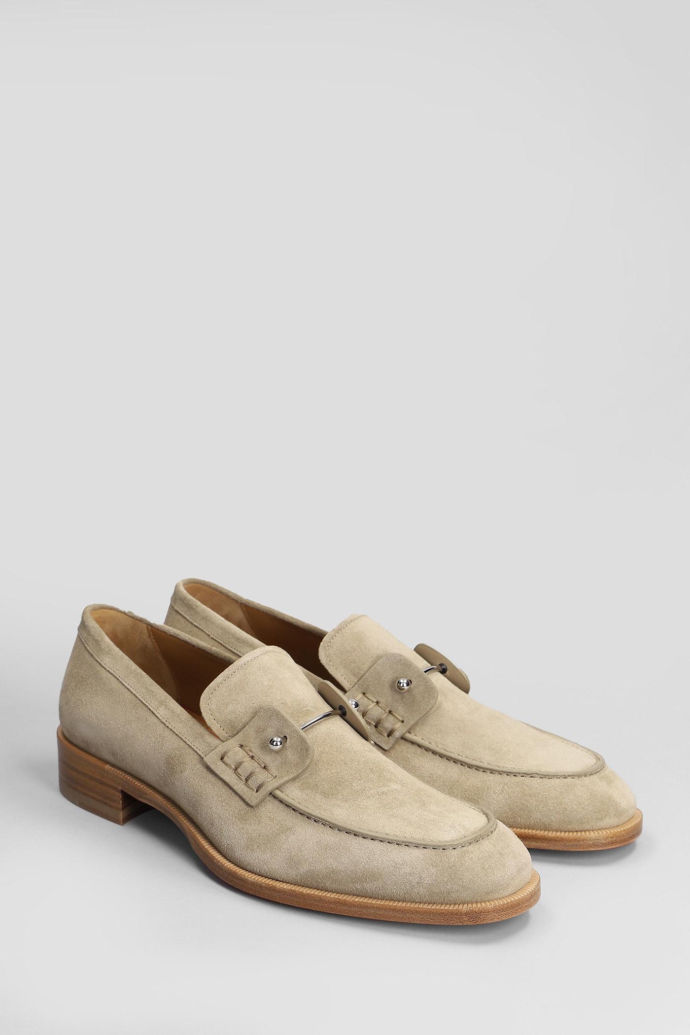 CHRISTIAN LOUBOUTIN Chambelimoc Suede Loafer In Brown Product Image