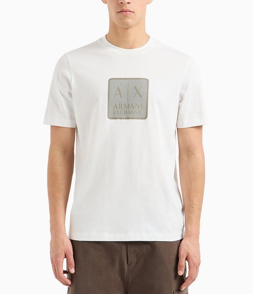 Armani Exchange Box Diagonal Logo Short Sleeve T-Shirt Product Image