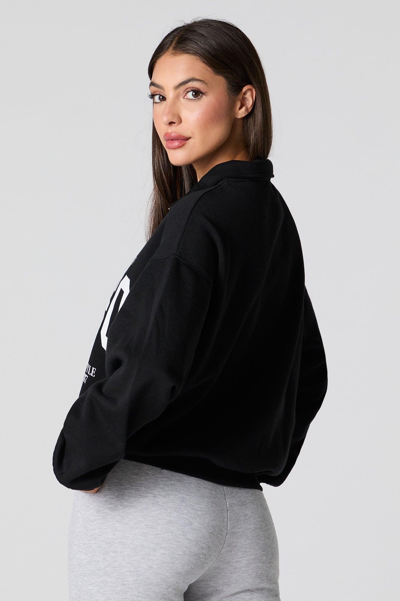 City Graphic Quarter Zip Sweatshirt Female Product Image