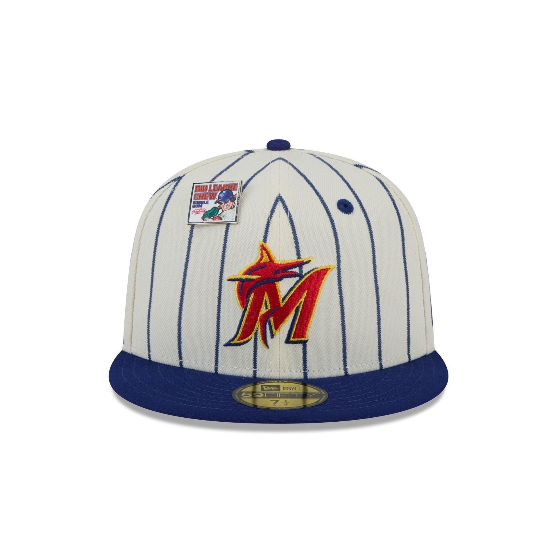 Big League Chew X Miami Marlins Pinstripe 59FIFTY Fitted Hat Male Product Image