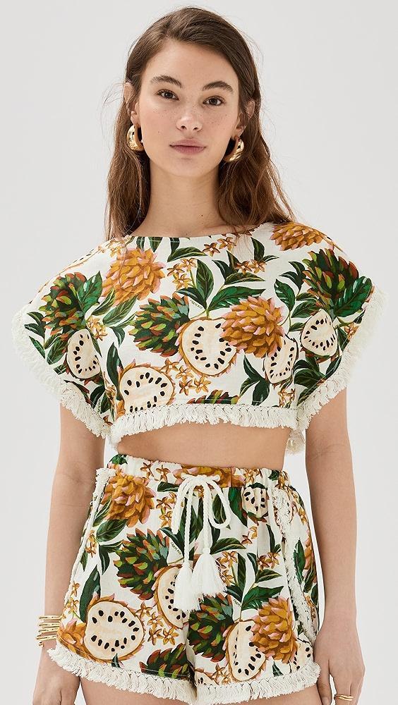 FARM Rio Biriba Off White Blouse | Shopbop Product Image