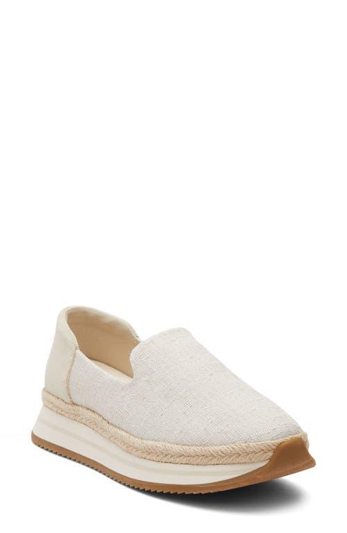 Toms Womens Jocelyn Almond Toe Espadrille Platform Flats Product Image