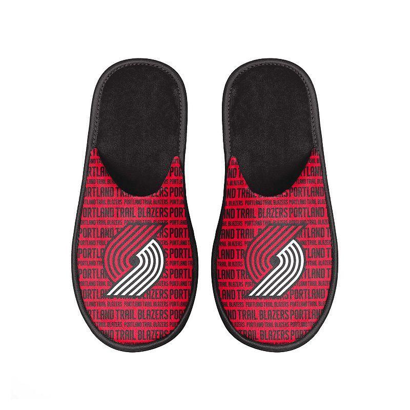 Mens FOCO Portland Trail Blazers Scuff Logo Slide Slippers Product Image