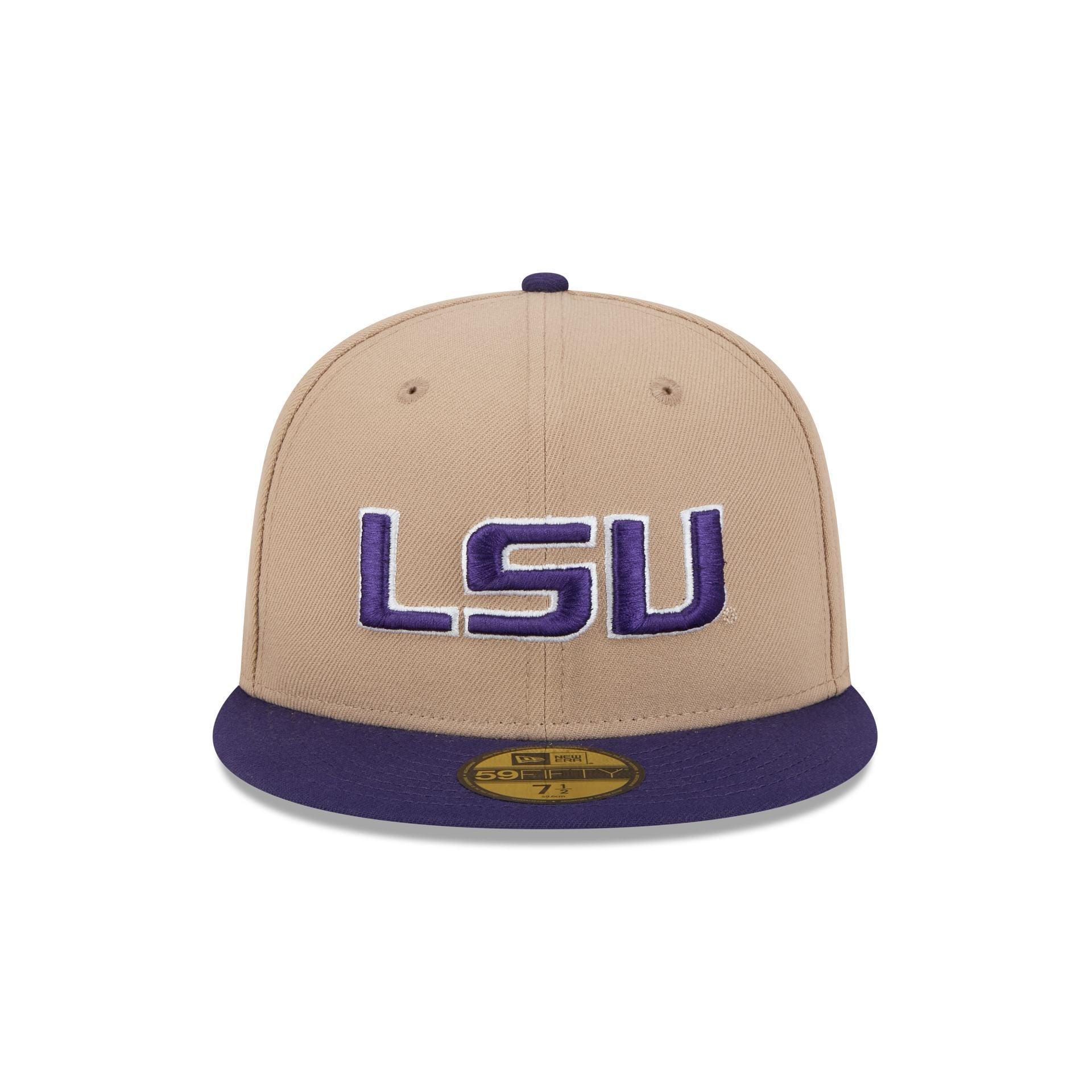 LSU Tigers Camel 59FIFTY Fitted Hat Male Product Image