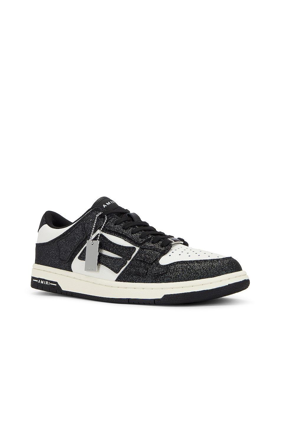 Mens Crystal Skeleton Low-Top Leather Sneakers Product Image