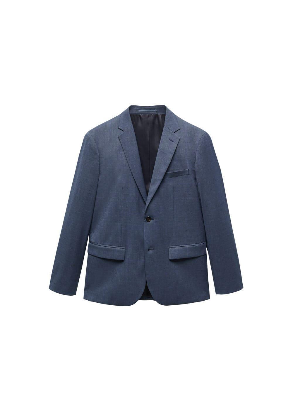 MANGO MAN - Super slim-fit suit blazer in stretch fabric indigo blueMen Product Image