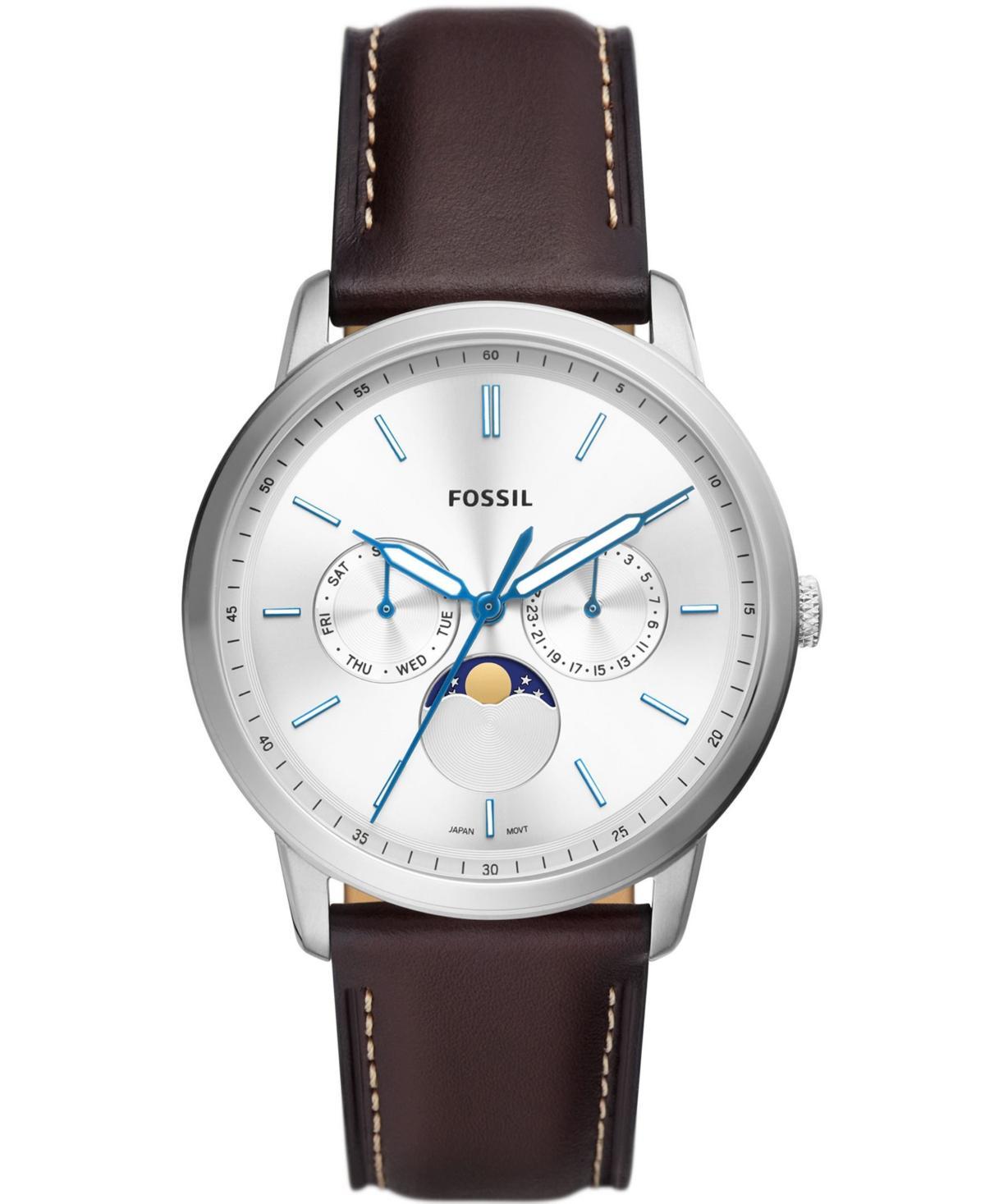 Fossil Mens Neutra Brown Leather Strap Watch 42mm Product Image