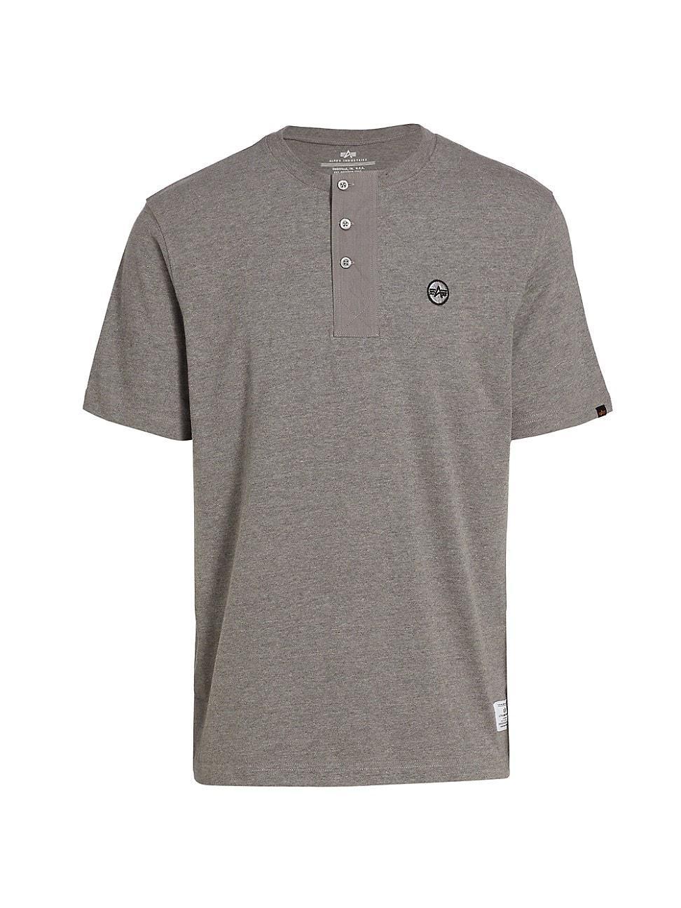 Mens Essential Short-Sleeve Henley Product Image