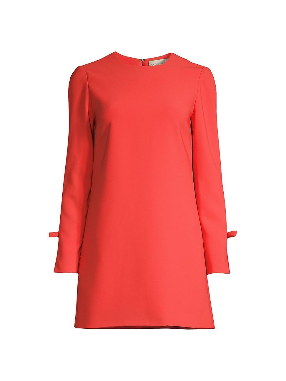 Womens Lily Long-Sleeve Shift Dress Product Image