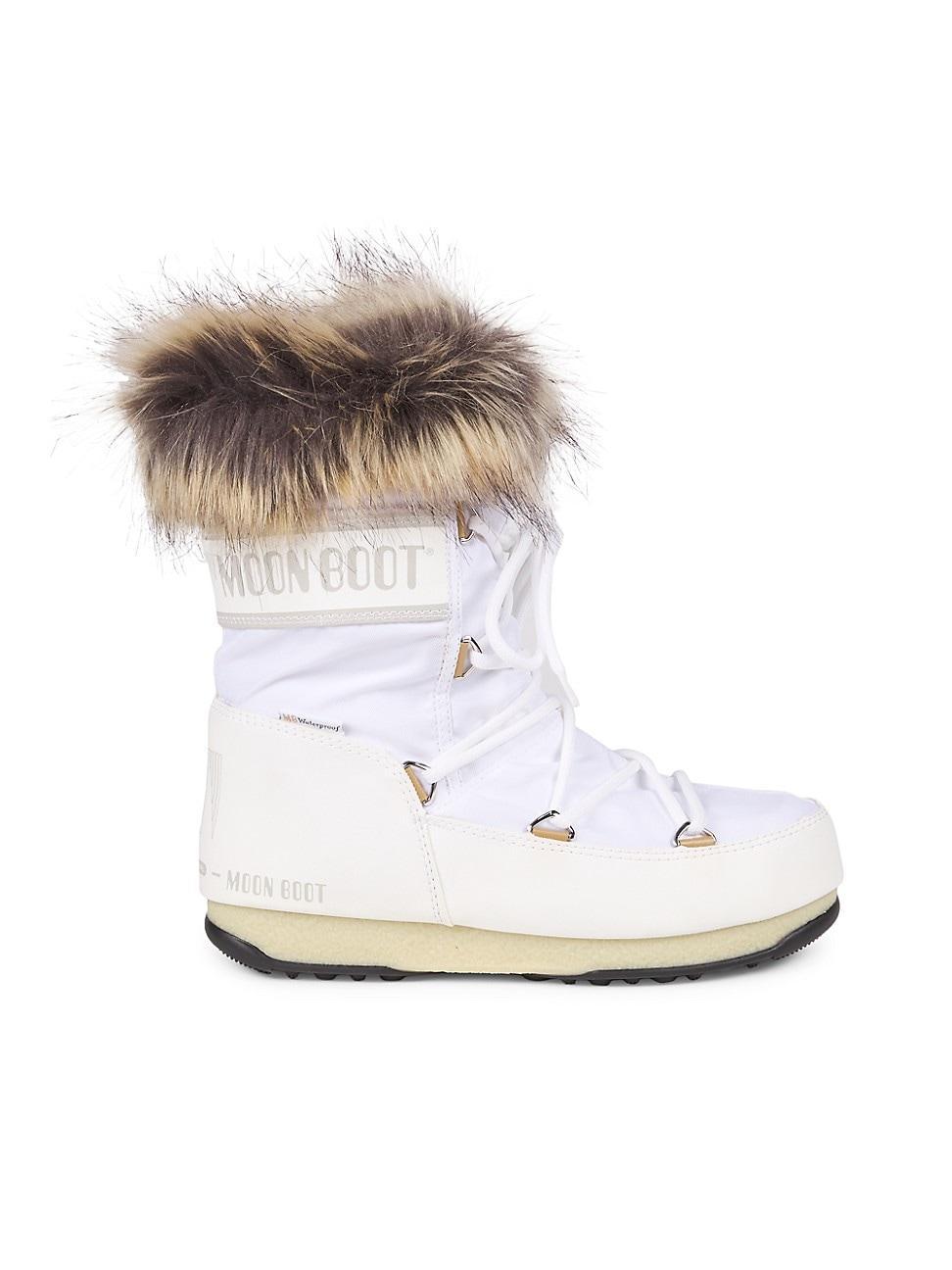 Womens Monaco Faux-Fur Low Boots product image