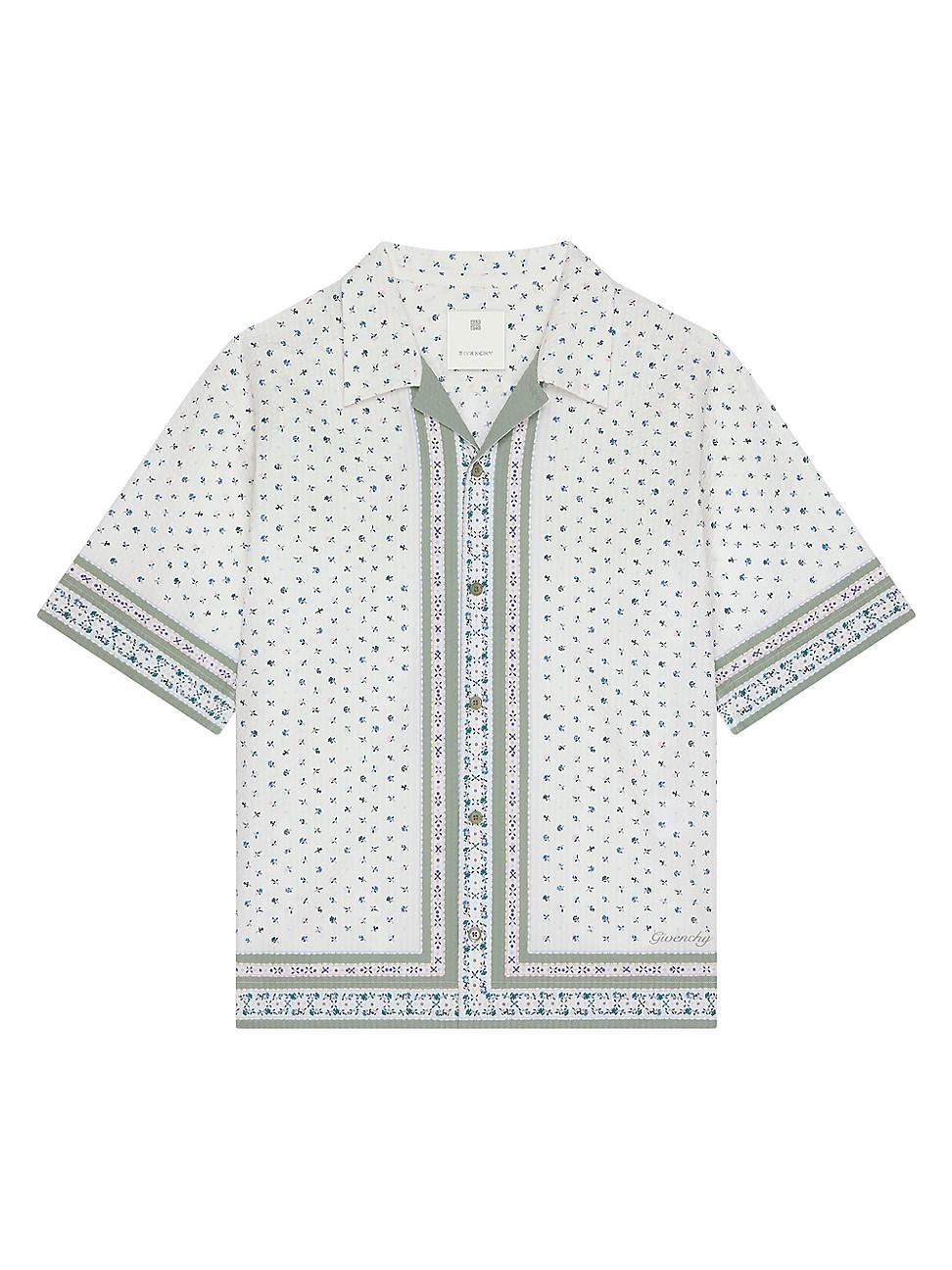 Mens Boxy Fit Printed Shirt in Cotton Product Image