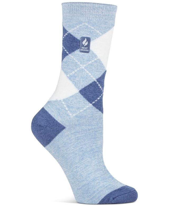 Heat Holders Womens Ultra Lite Delilah Argyle Crew Socks Product Image