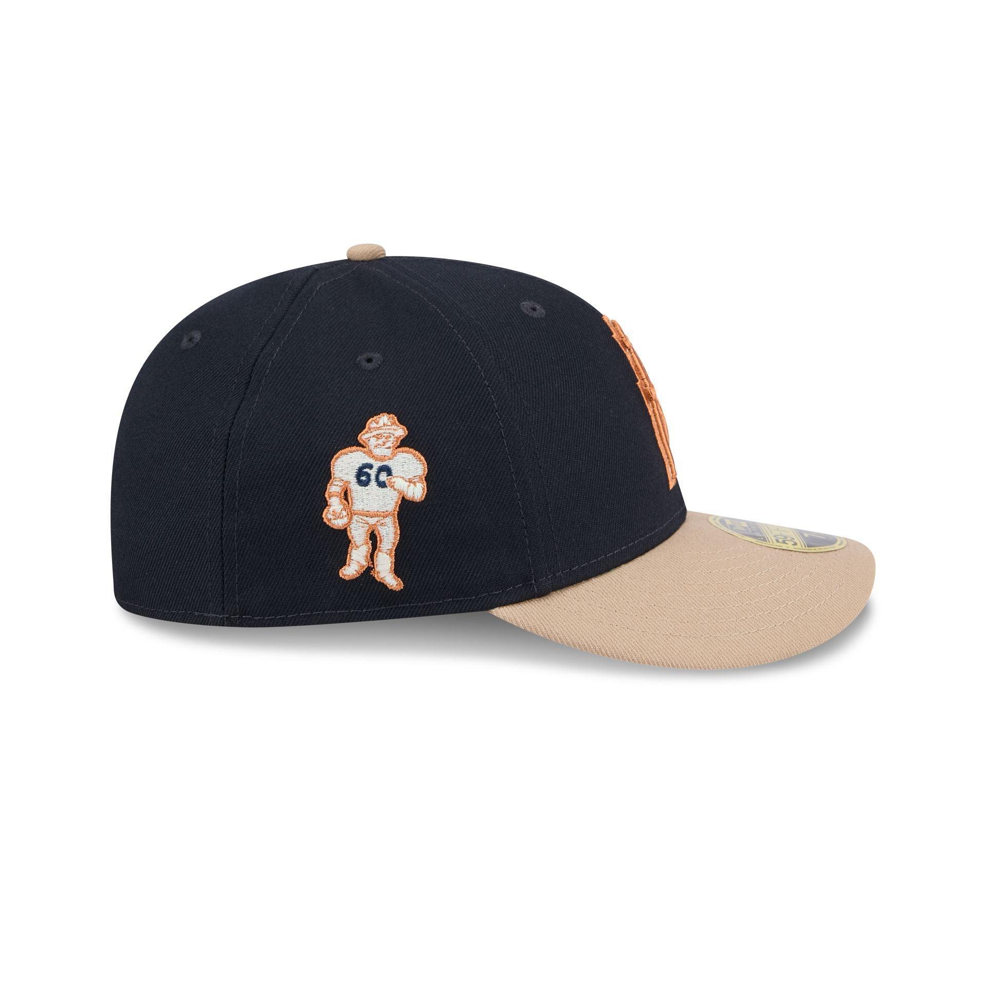 Oilers Blue Ivory Low Profile 59FIFTY Fitted Hat Male Product Image