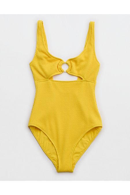 Aerie Crinkle Ring Full Coverage One Piece Swimsuit Women's Product Image