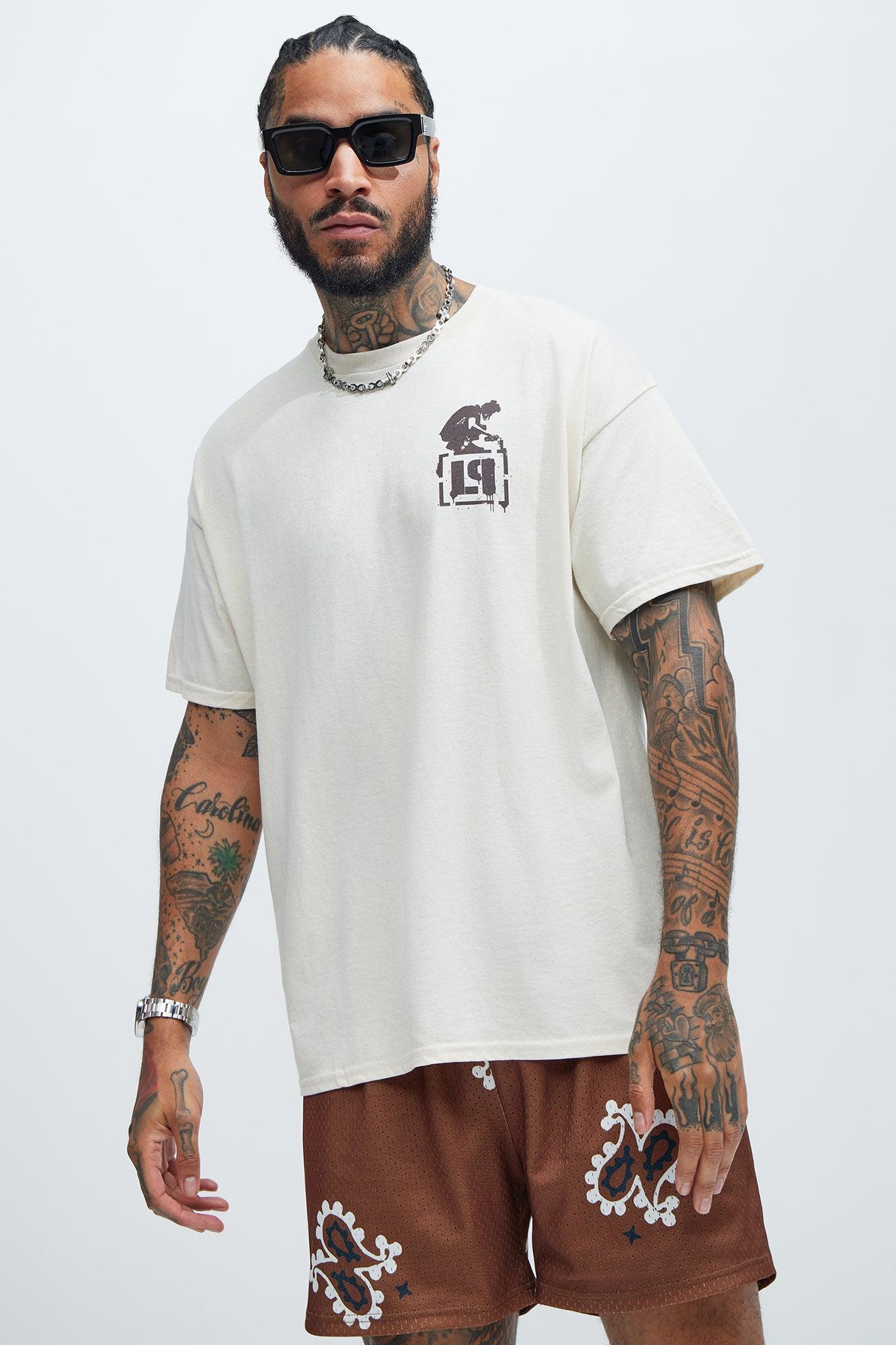 Linkin Park Meteora Track List Oversized Short Sleeve Tee - Off White Product Image