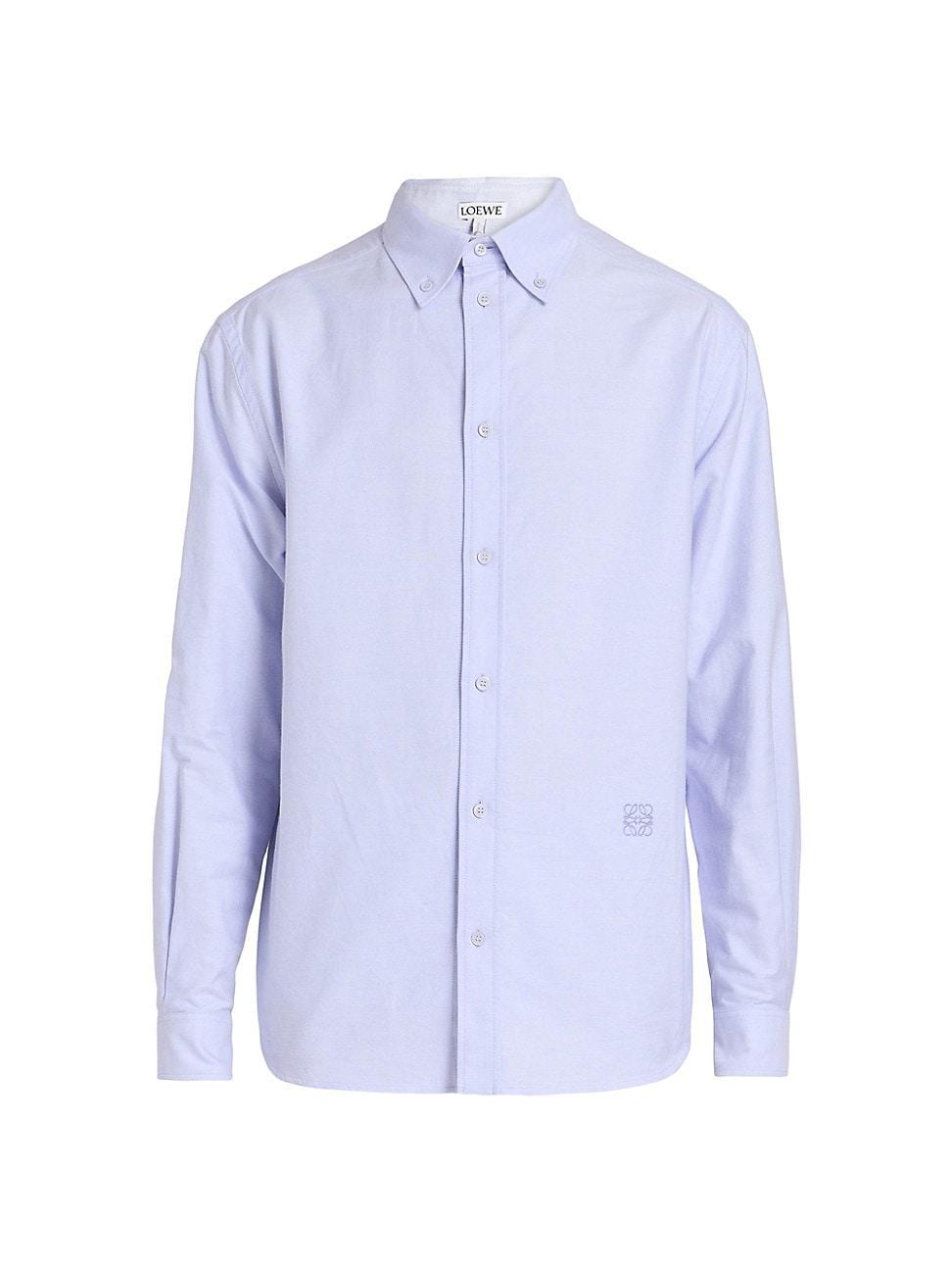 Mens Cotton-Blend Button-Down Shirt Product Image