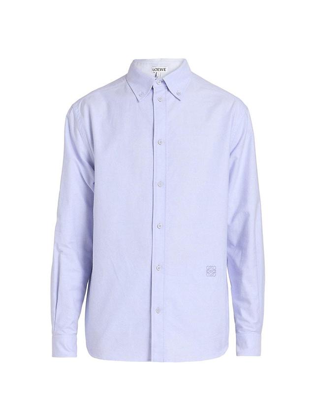 Mens Cotton-Blend Button-Down Shirt Product Image