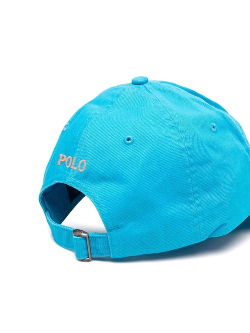 POLO RALPH LAUREN Embroidered-logo Baseball Cap In Cyan Product Image