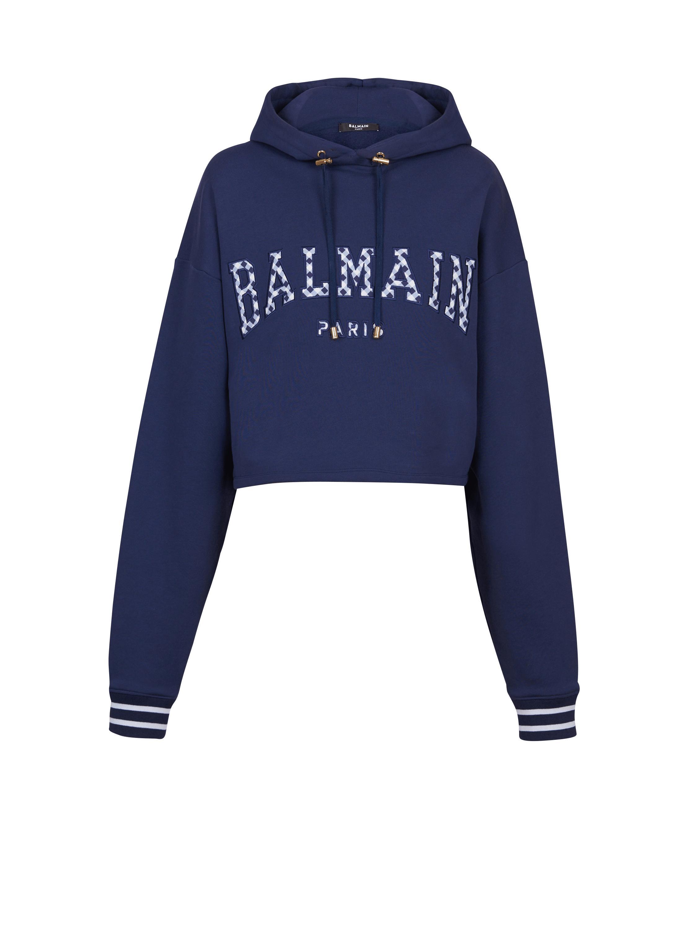 Balmain Paris gingham hoodie Product Image