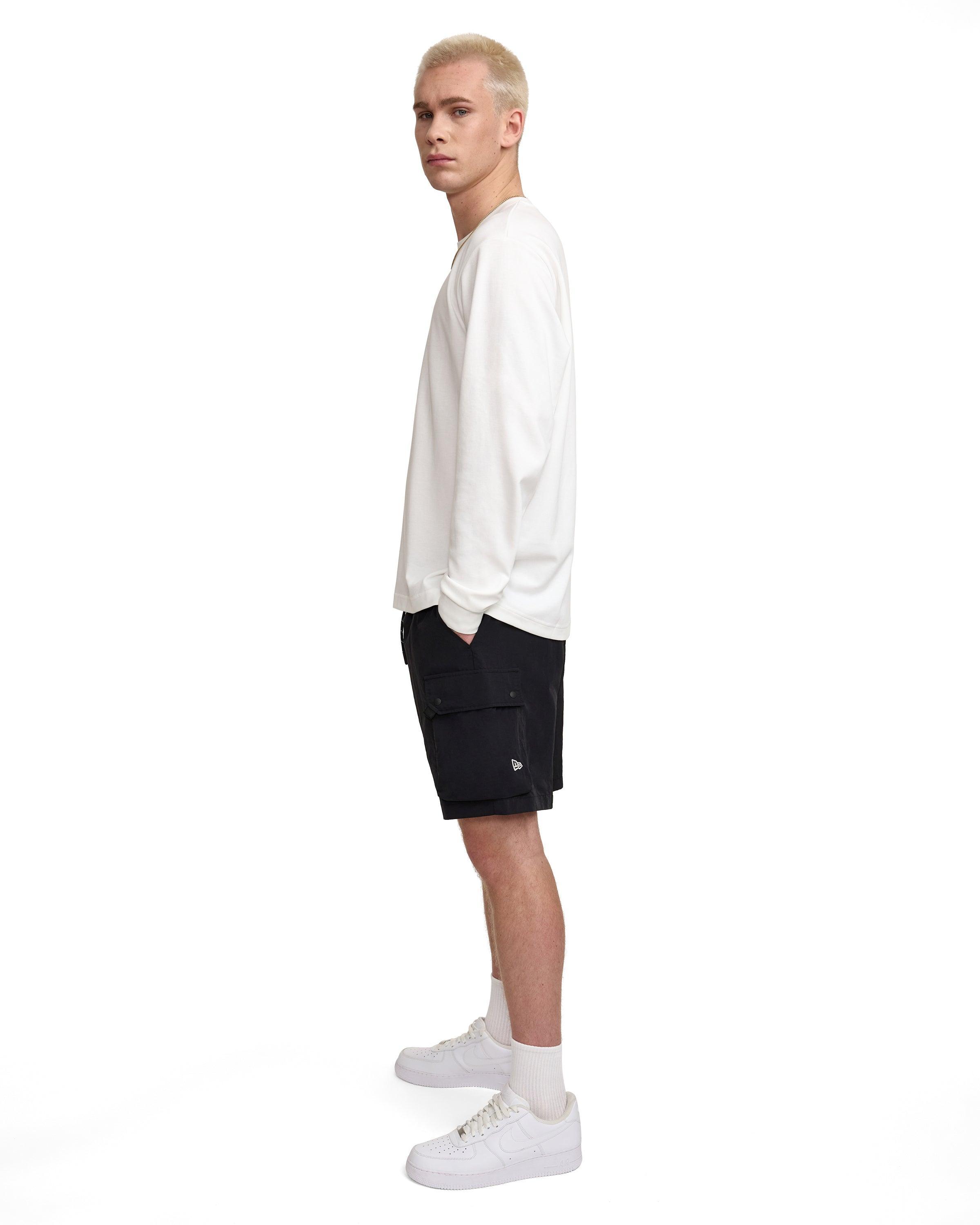 New Era Cap Black Outdoor Shorts Male Product Image