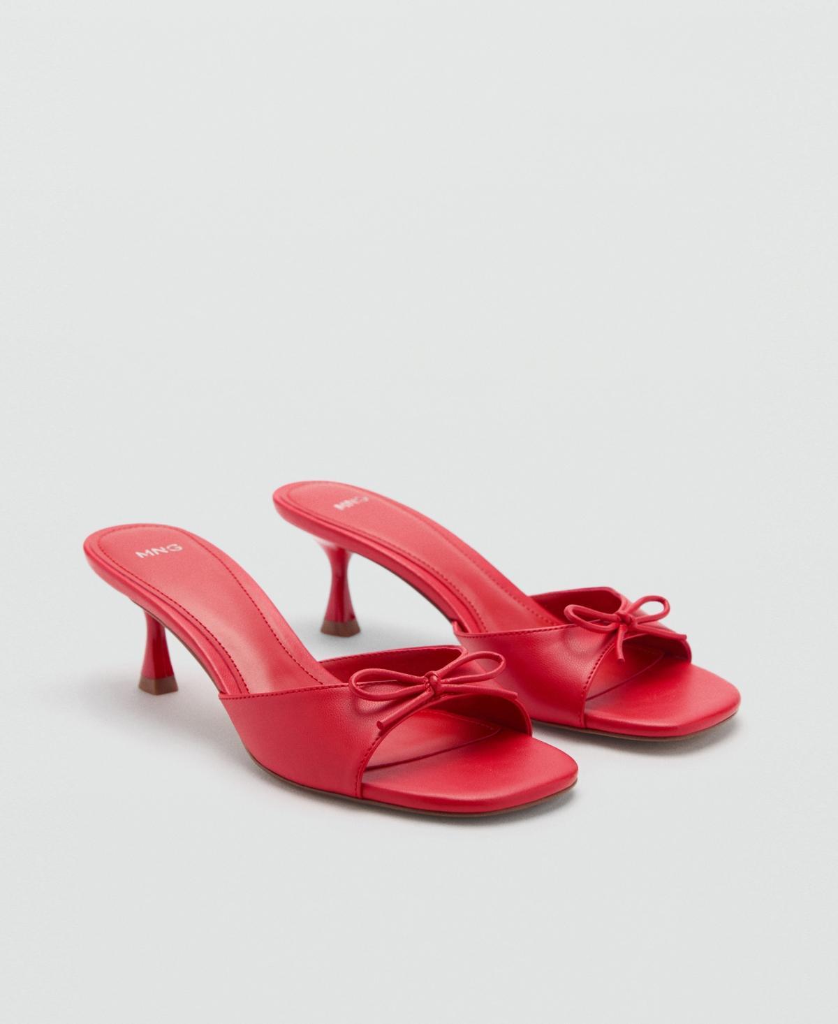 Mango Womens Bow Detail Heeled Sandals Product Image