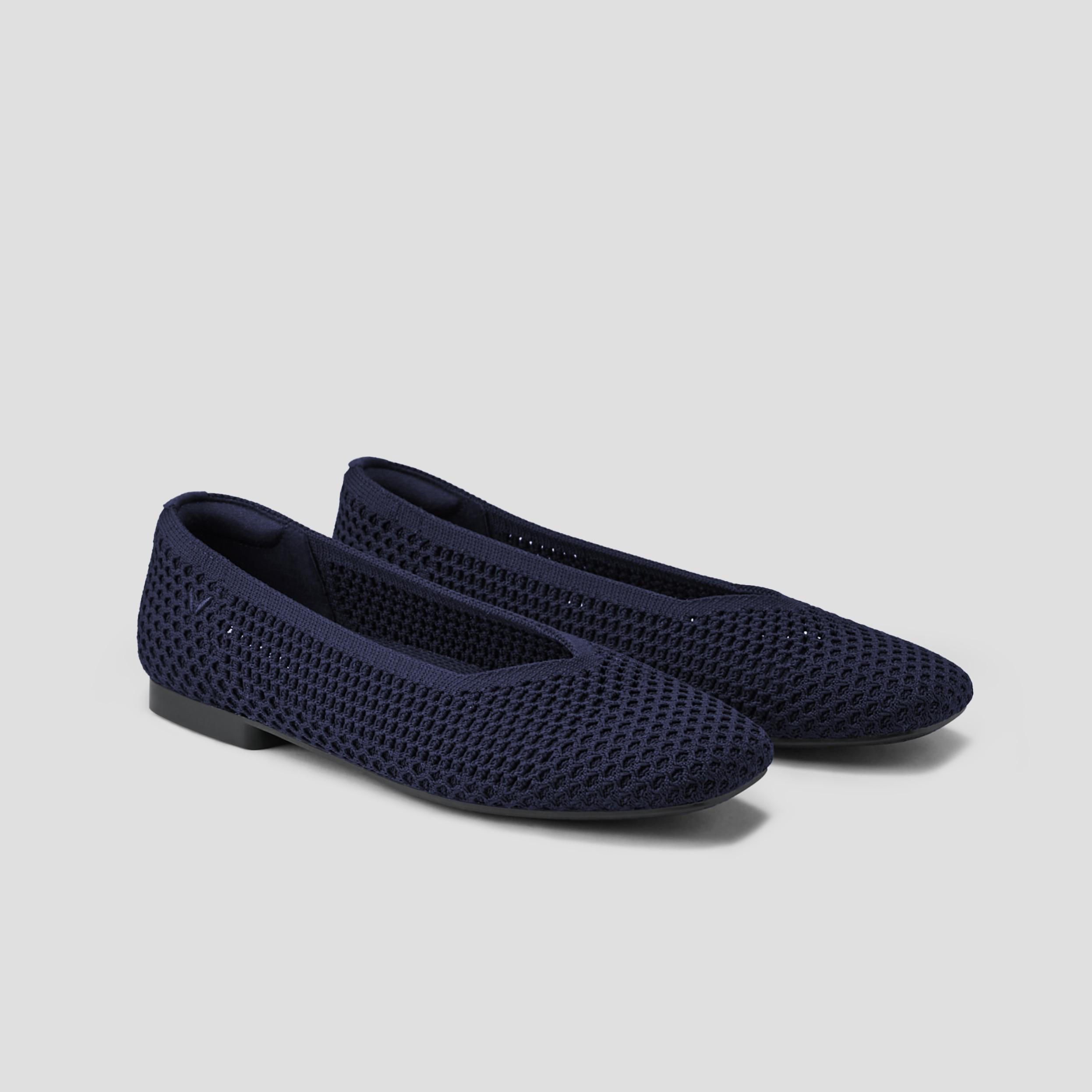 Square-Toe V-Cut Mesh Flats (Margot 2.0) Product Image