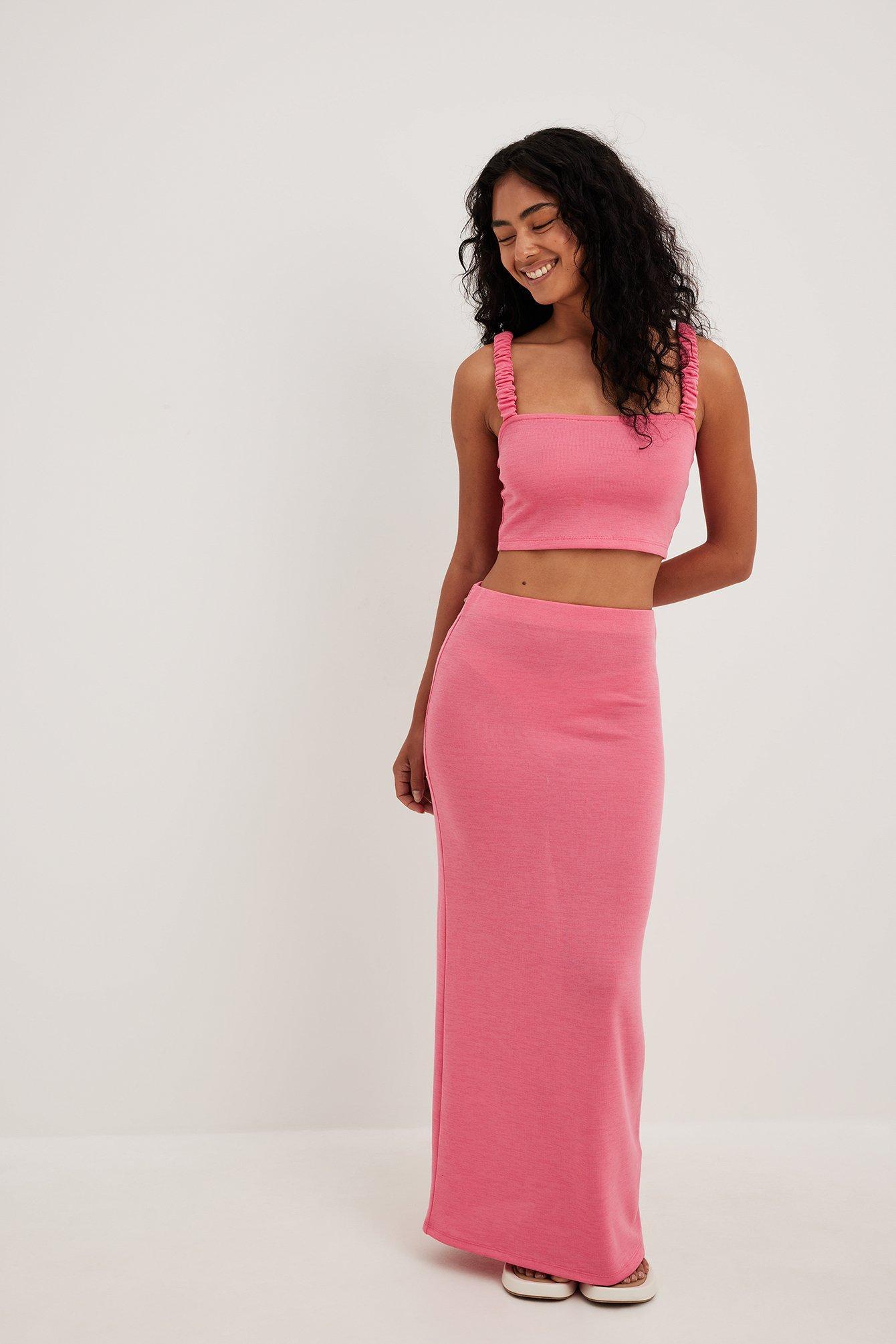 Mid Waist Maxi Skirt Product Image