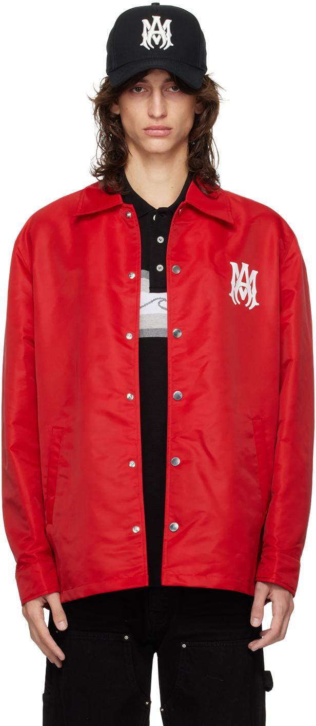 AMIRI Men's Ma Coach Jacket In Red Product Image