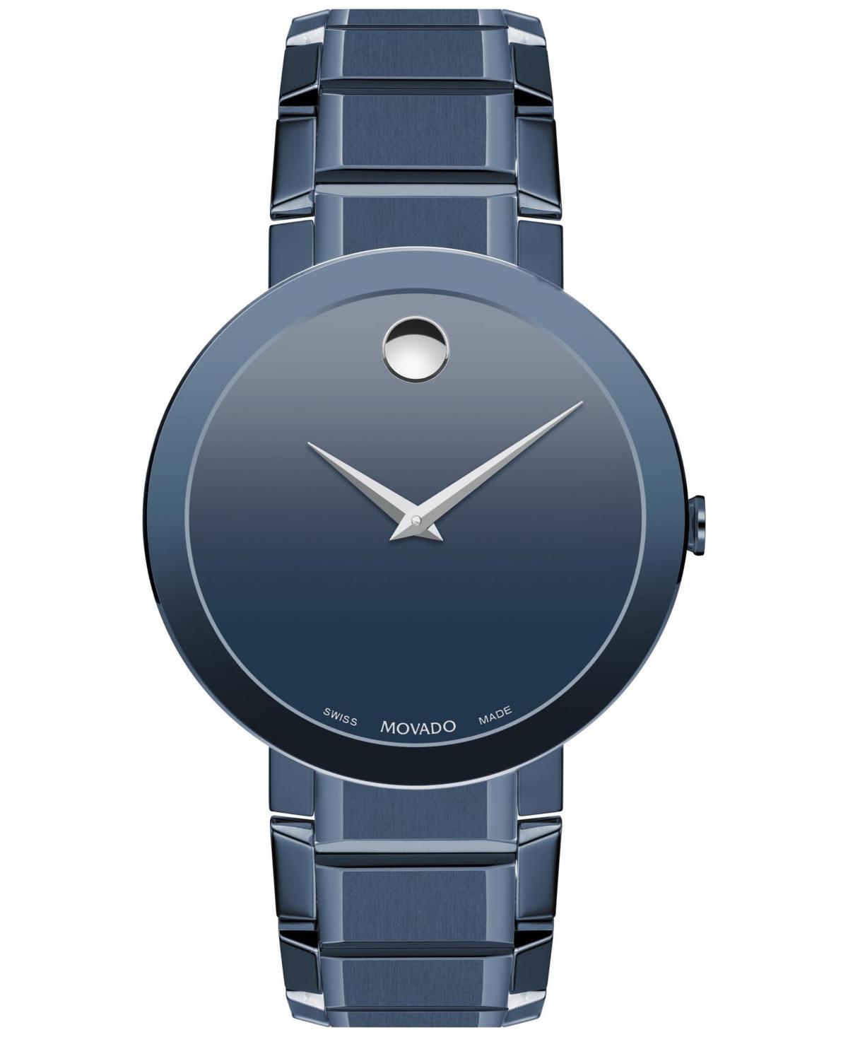 Men's Movado Sapphireâ¢ Blue PVD Watch with Blue Dial (Model: 0607556) Product Image