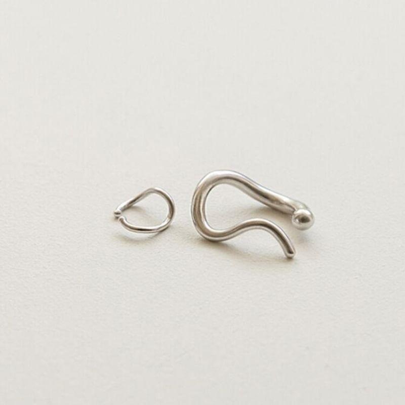 Set of 2: Twisted Alloy Ear Cuff (Various Designs) Product Image