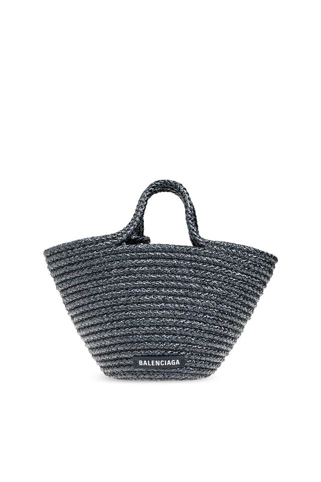 BALENCIAGA Ibiza Small Shoulder Bag In Navy Blue Product Image