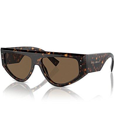 Dolce  Gabbana Mens DG4461 57mm Havana Rectangle Sunglasses Product Image