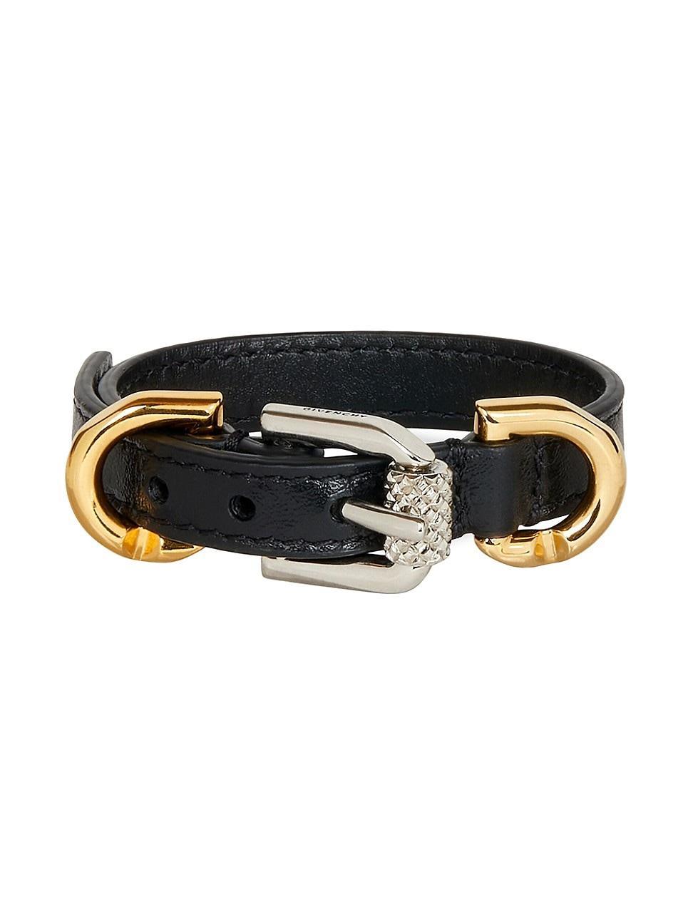 Womens Voyou Bracelet In Leather And Metal Product Image