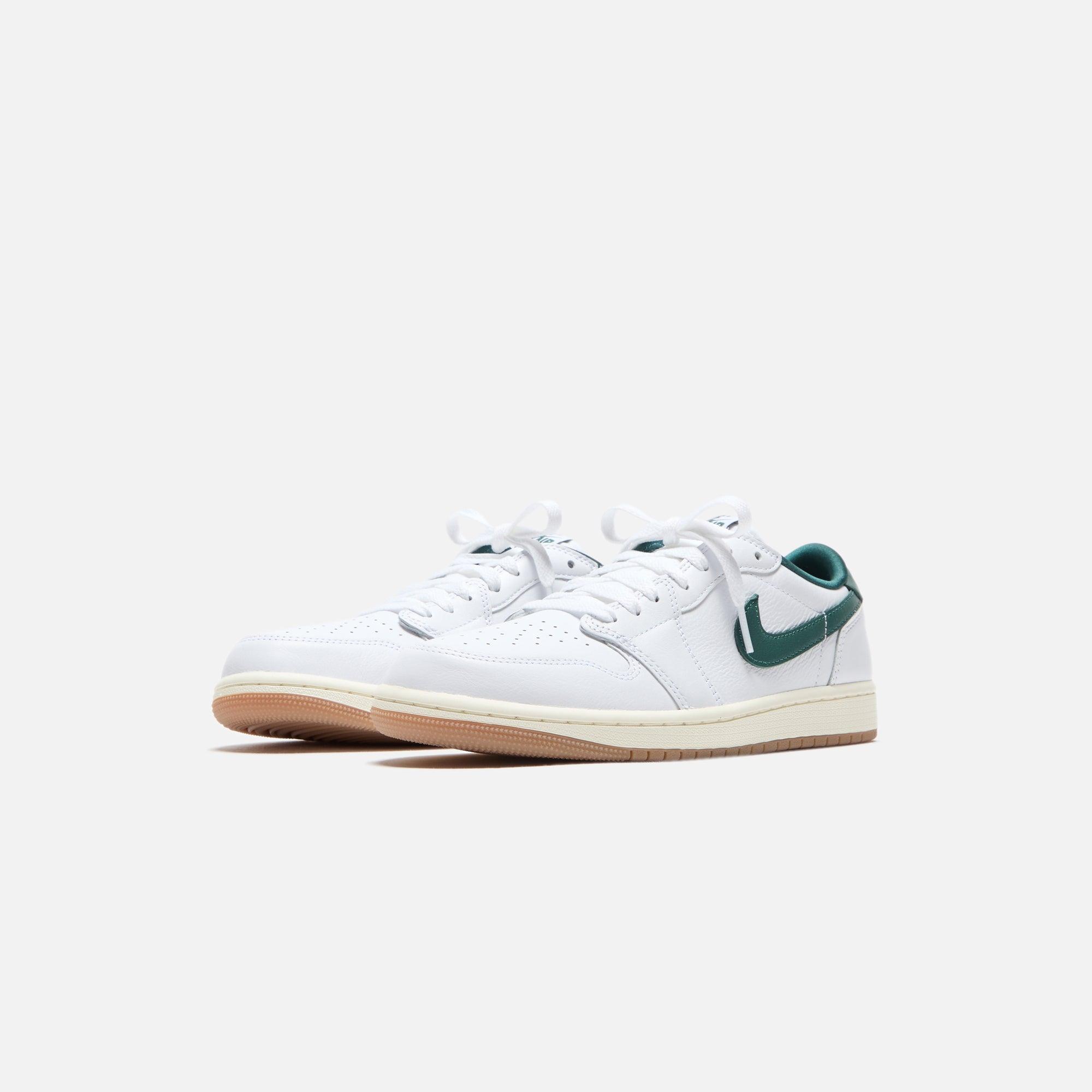 Jordan WMNS Air Jordan 1 Low OG - White / Oxidized Green / Sail Female Product Image