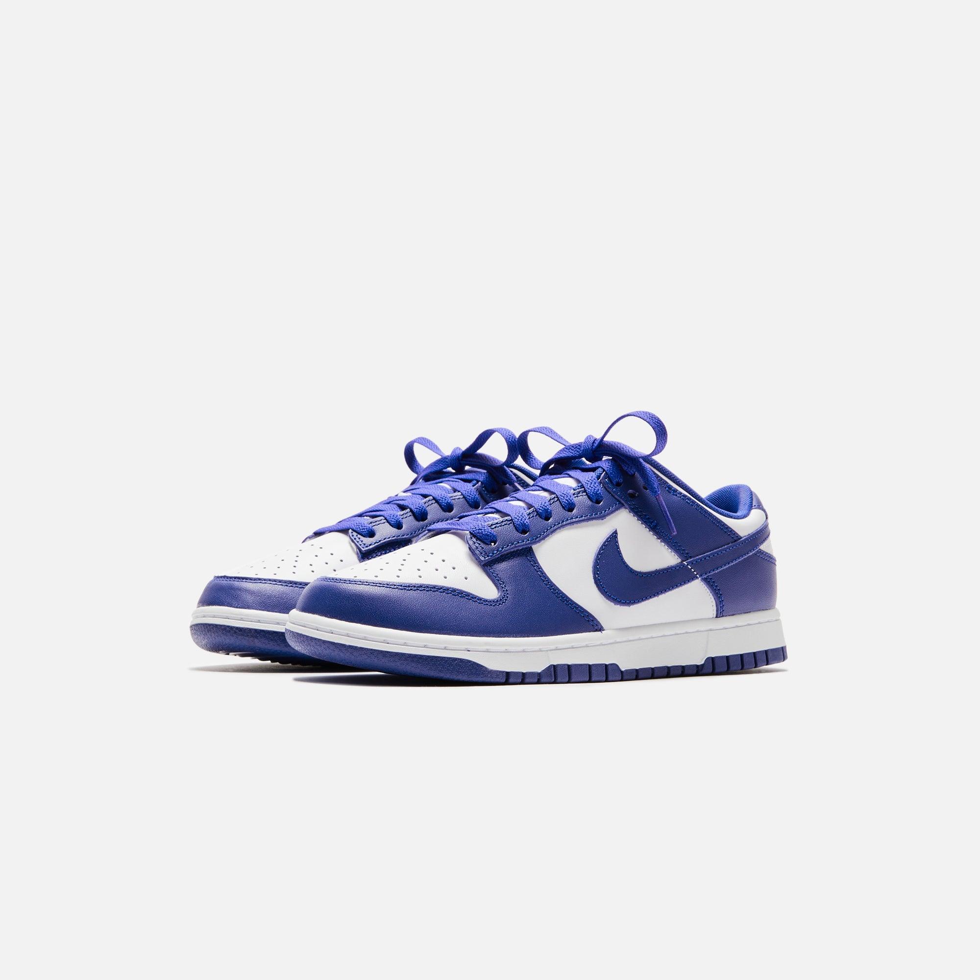 Nike Dunk Low Retro - White / Concord / University Red Male Product Image