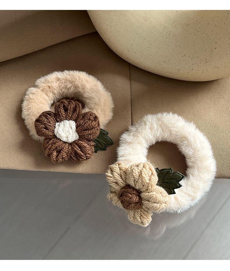 Yarn Flower Hair Tie Product Image