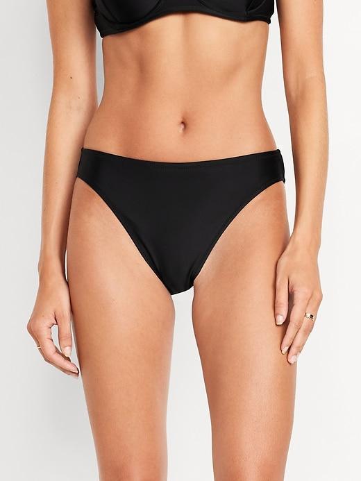 Mid-Rise Bikini Swim Bottoms Product Image