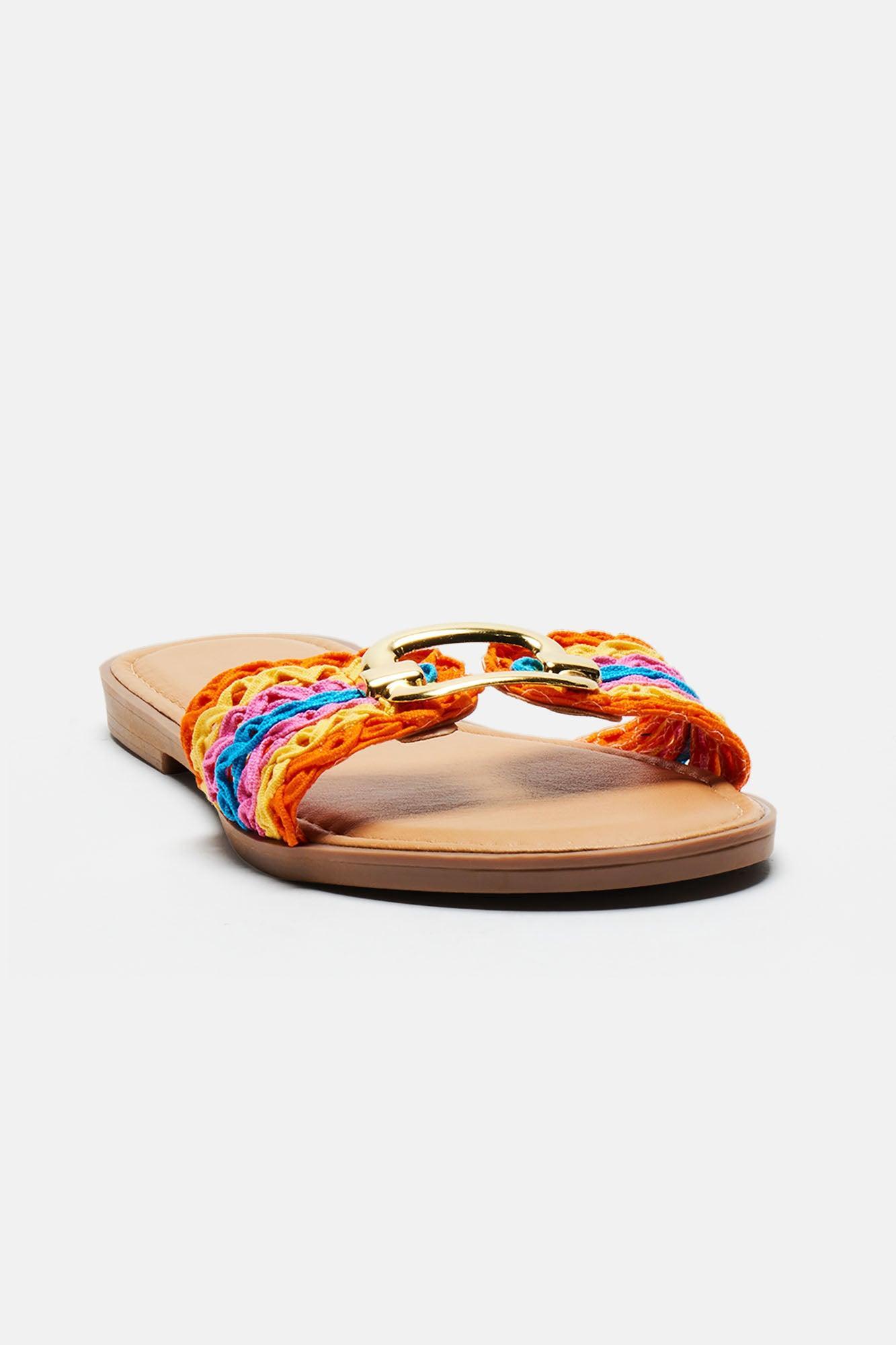 Shiloh Flat Sandals - Multi Color Product Image