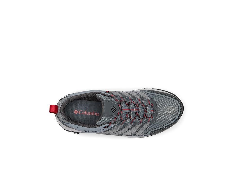 Columbia Strata Trail Low Wp (TI Grey Steel/Mountain Red) Men's Shoes Product Image