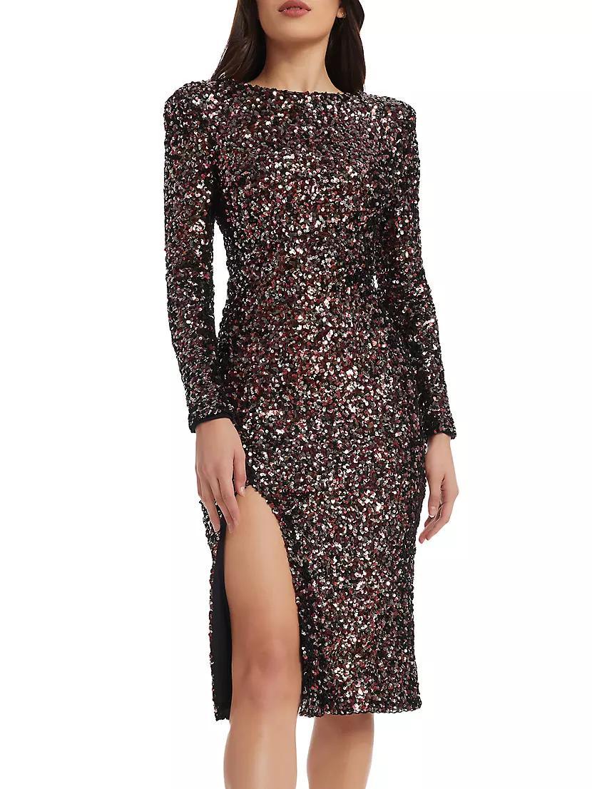 Natalie Sequined Midi-Dress Product Image