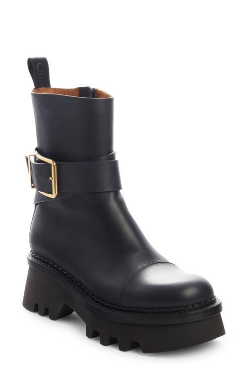 Womens Owena Leather Lug-Sole Boots Product Image