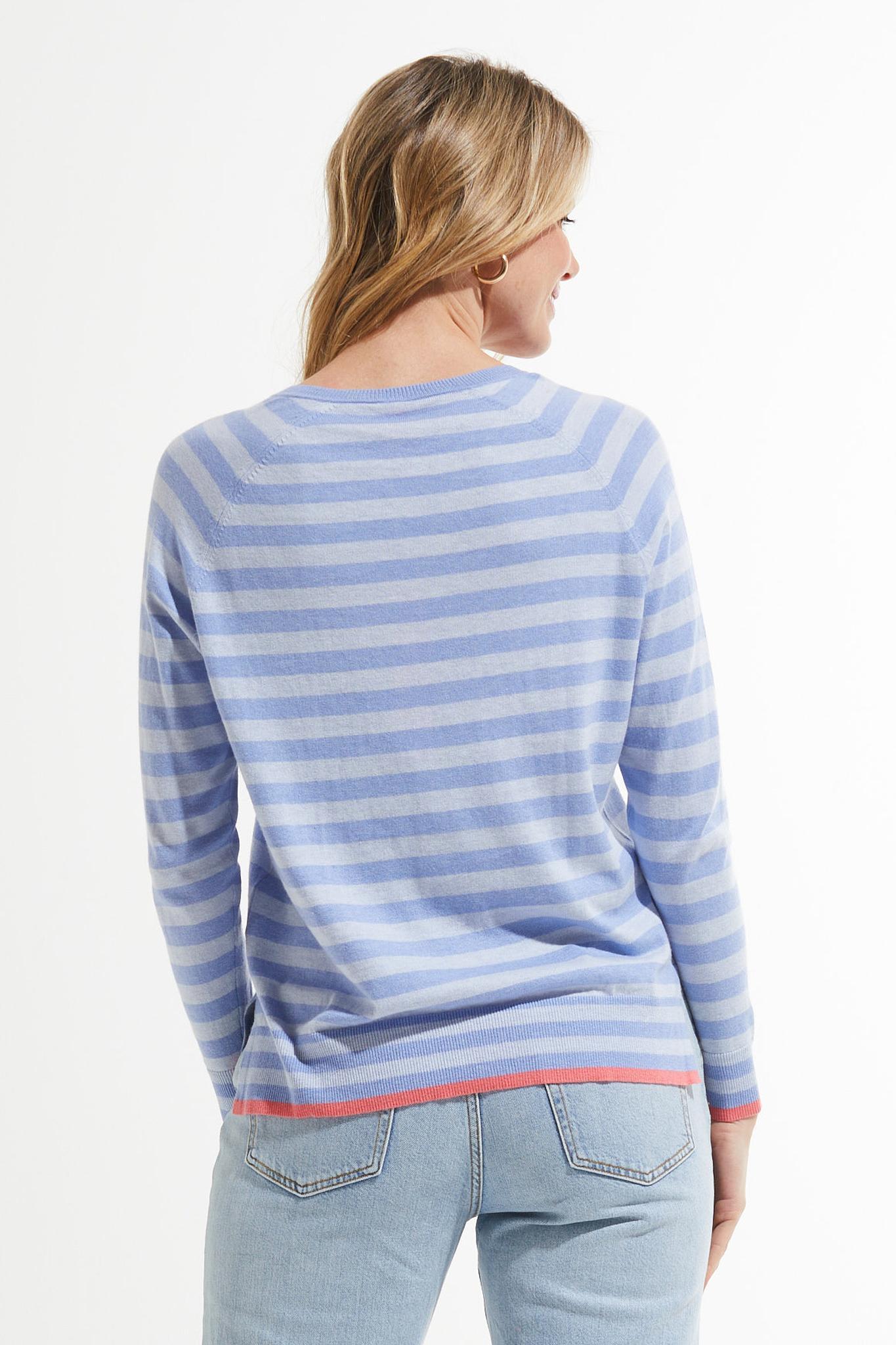 Zaket and Plover Stripe V Sweater Product Image