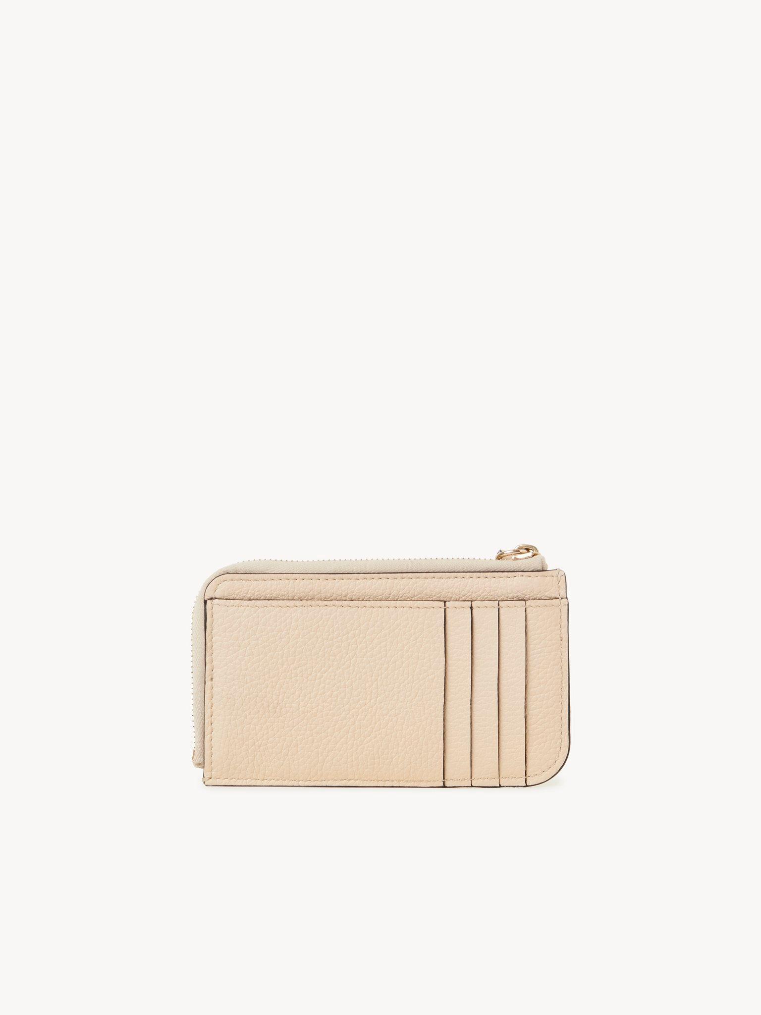 Alphabet wallet in grained leather Product Image