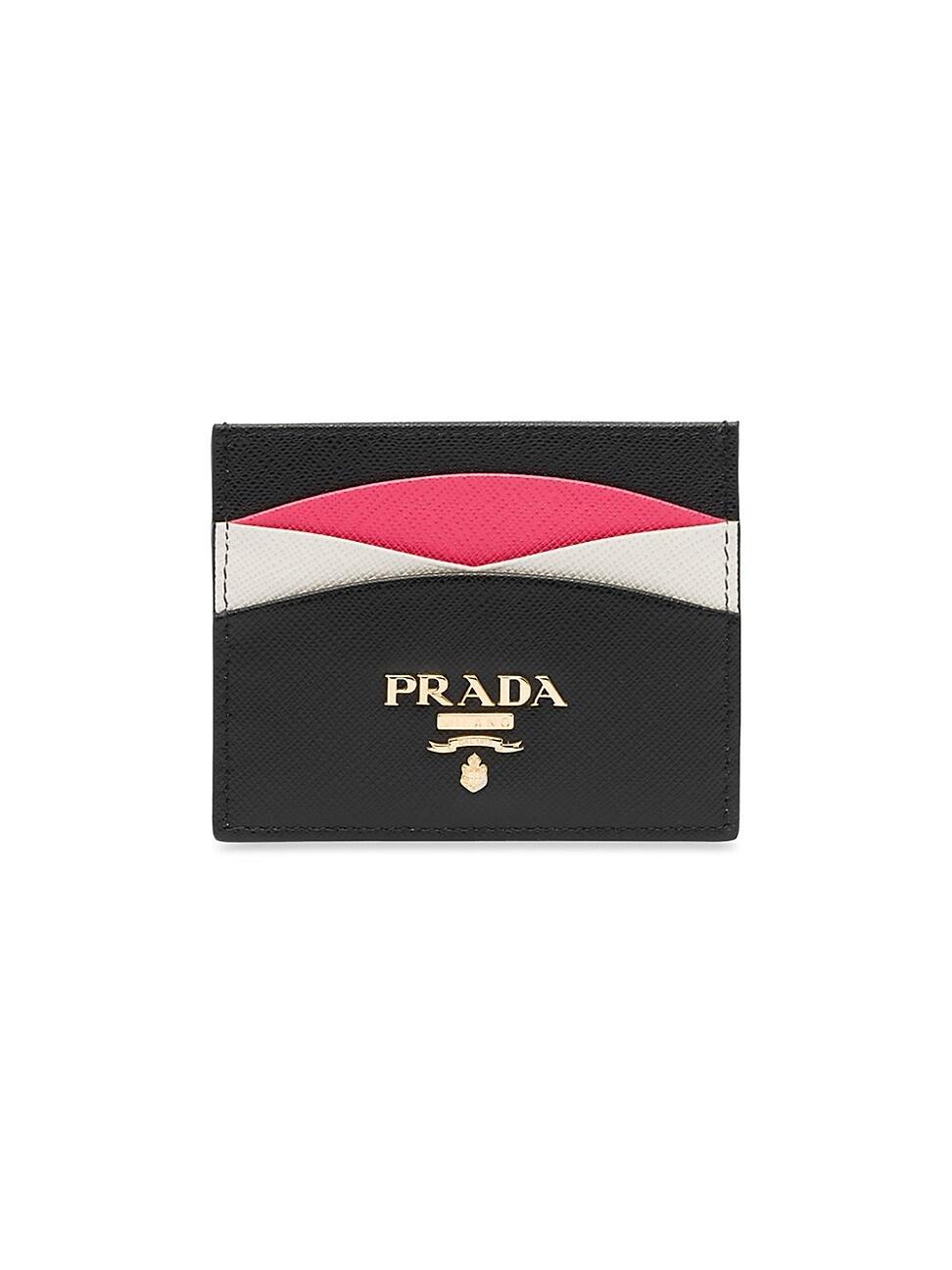 Womens Saffiano Leather Card Holder Product Image