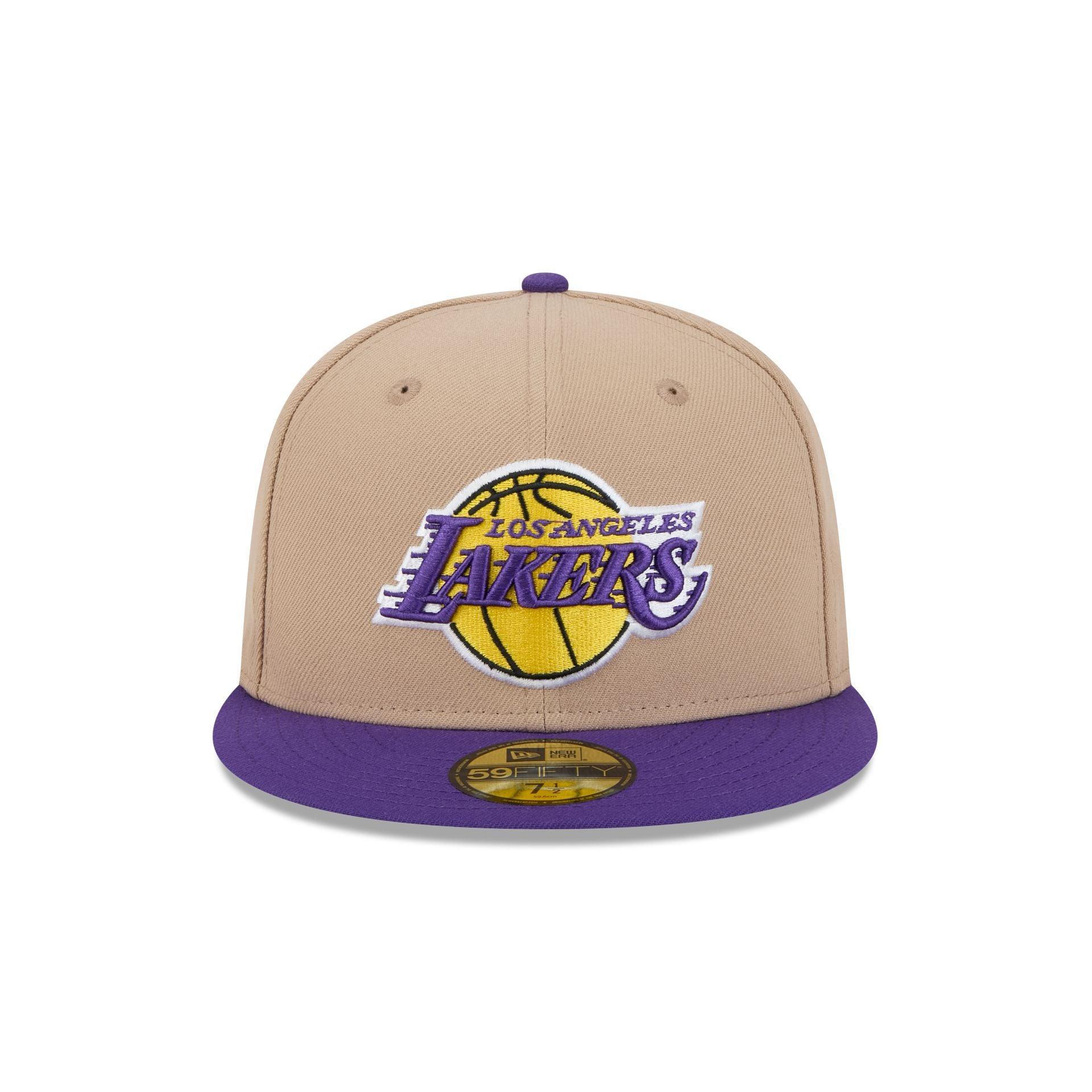 Los Angeles Lakers Camel 59FIFTY Fitted Hat Male Product Image