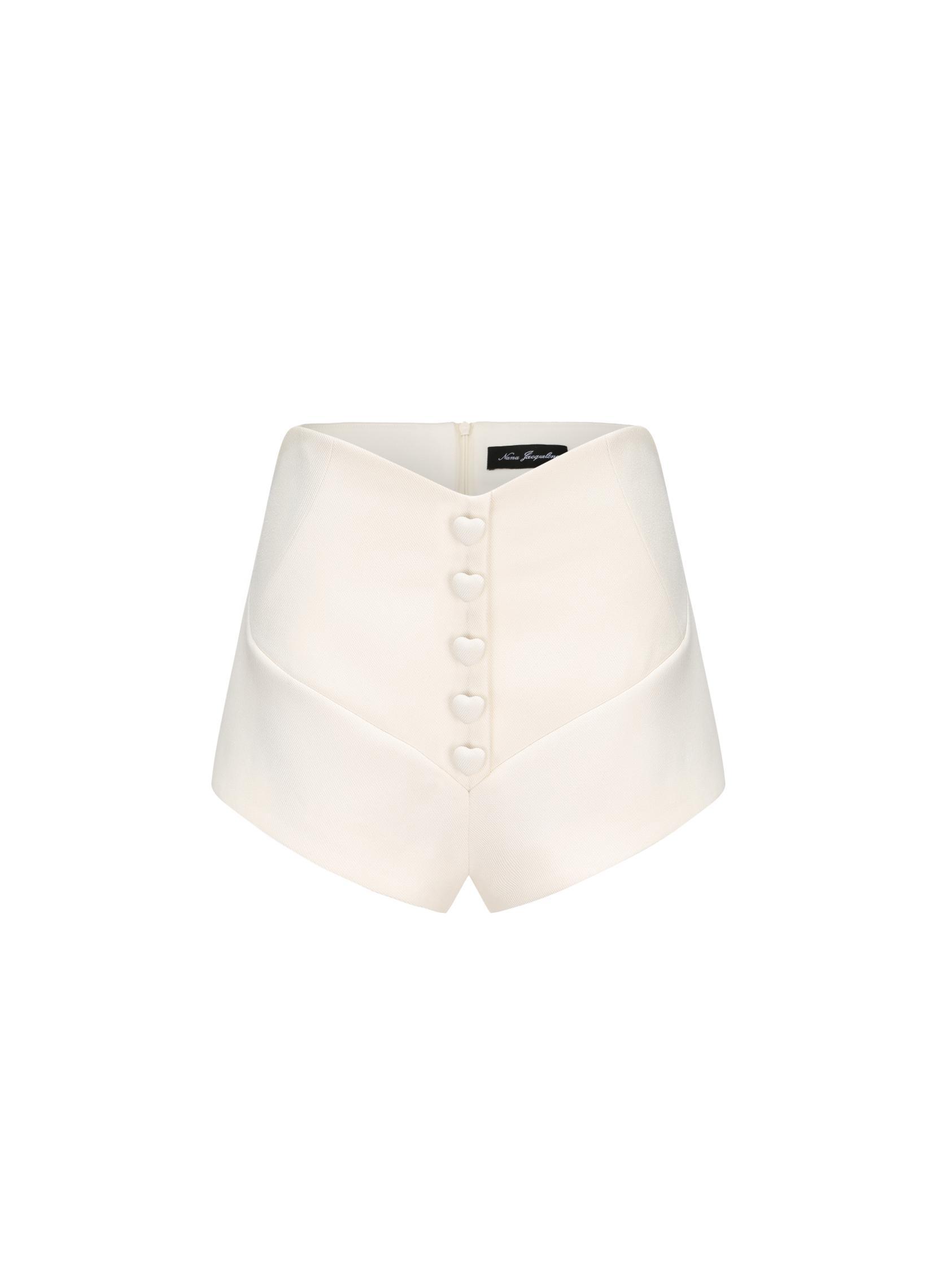 Annica Heart Shorts (White) (Final Sale) Product Image